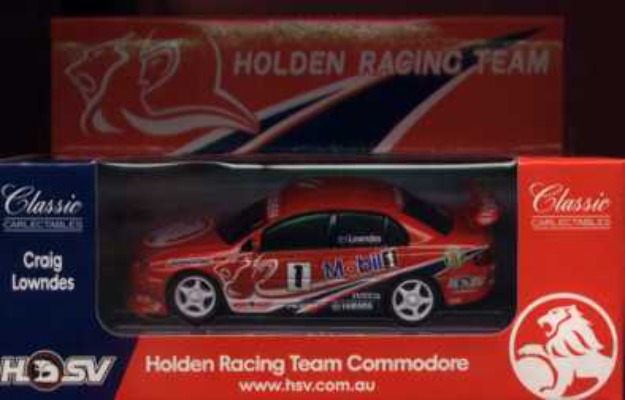 1:43 Classic Carlectables 1001-5 Craig Lowndes HRT Racing Commodore